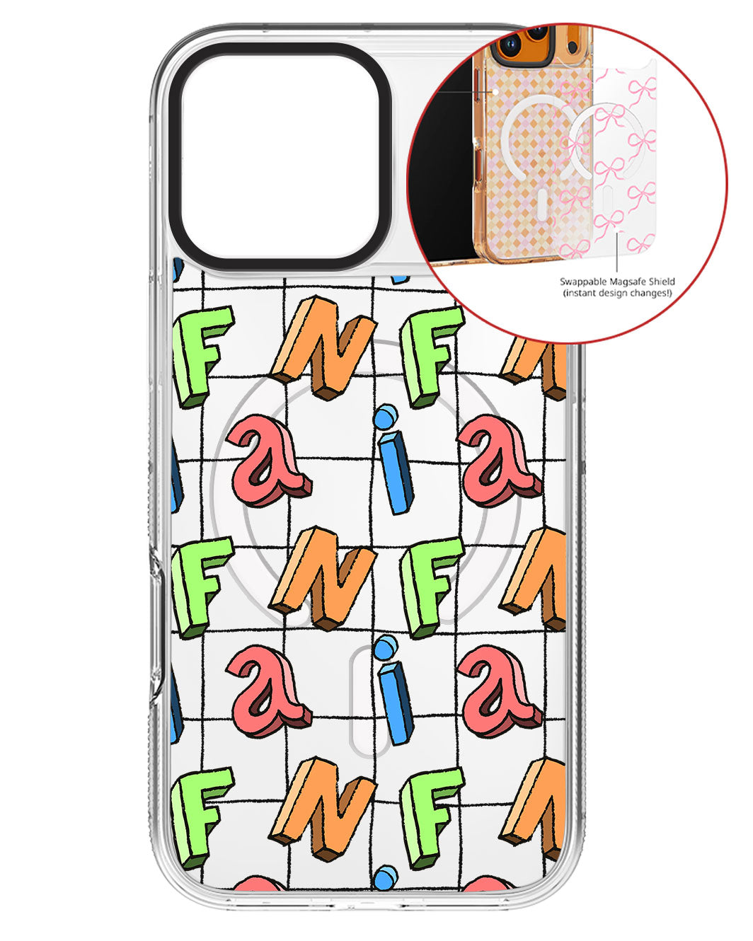 Magsafe Swappable Plate - Playful Monogram 1.0