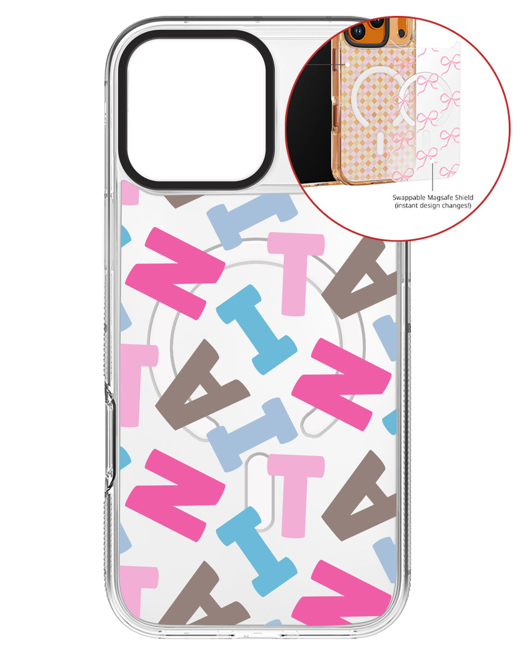 Magsafe Swappable Plate - Scattered Monogram 2.0