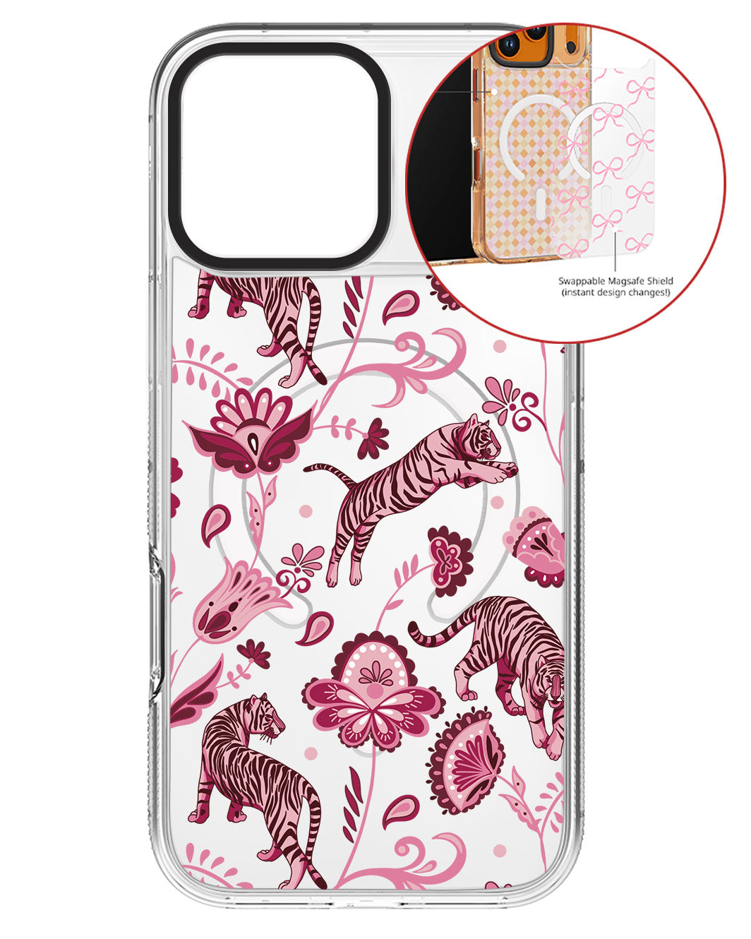 Magsafe Swappable Plate - Tiger & Floral 2.0