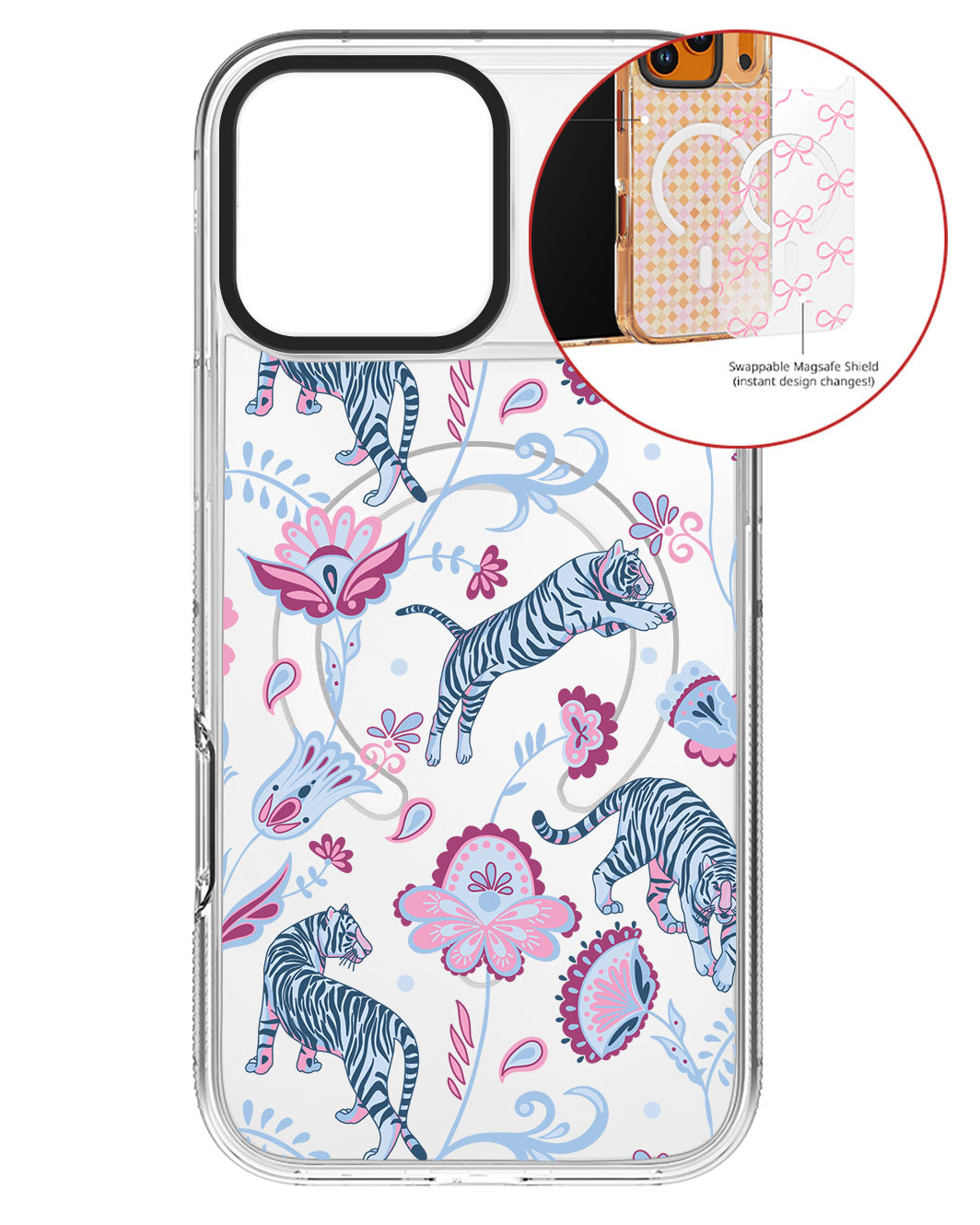 Magsafe Swappable Plate - Tiger & Floral 3.0