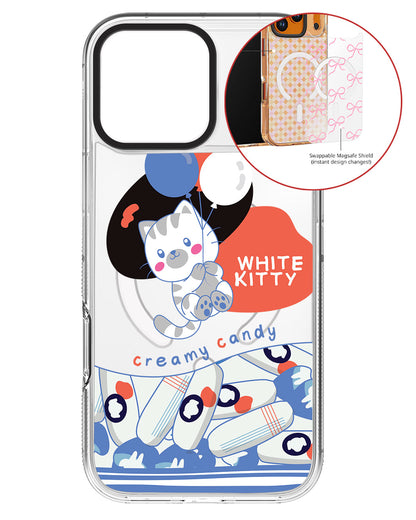 Magsafe Swappable Plate - White Kitty