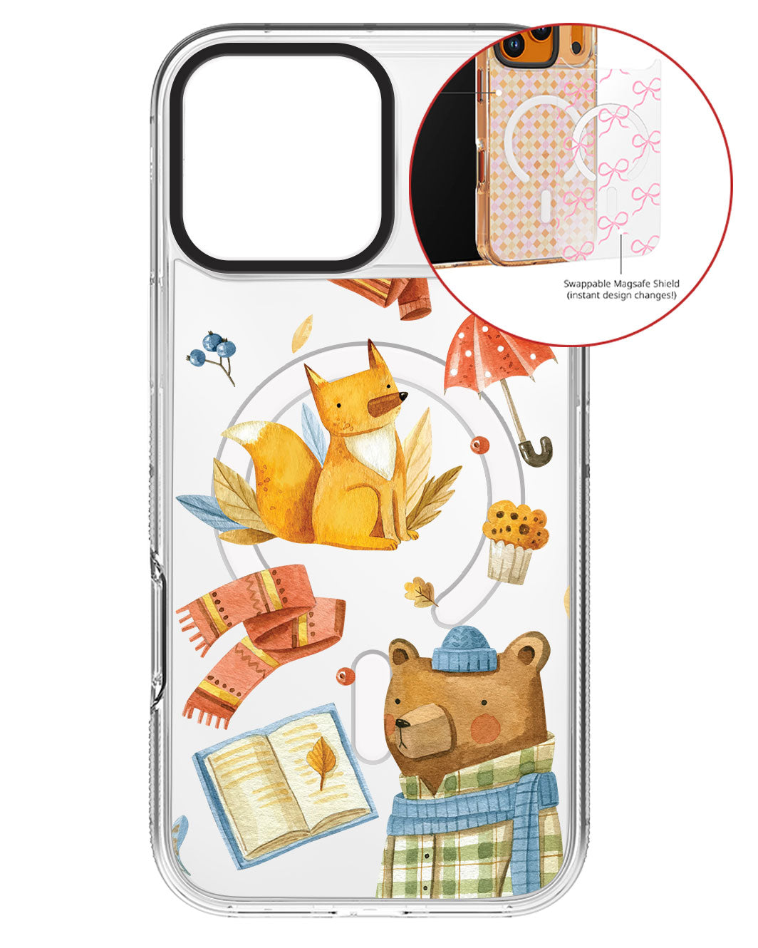 Magsafe Swappable Plate - Bear & Fox