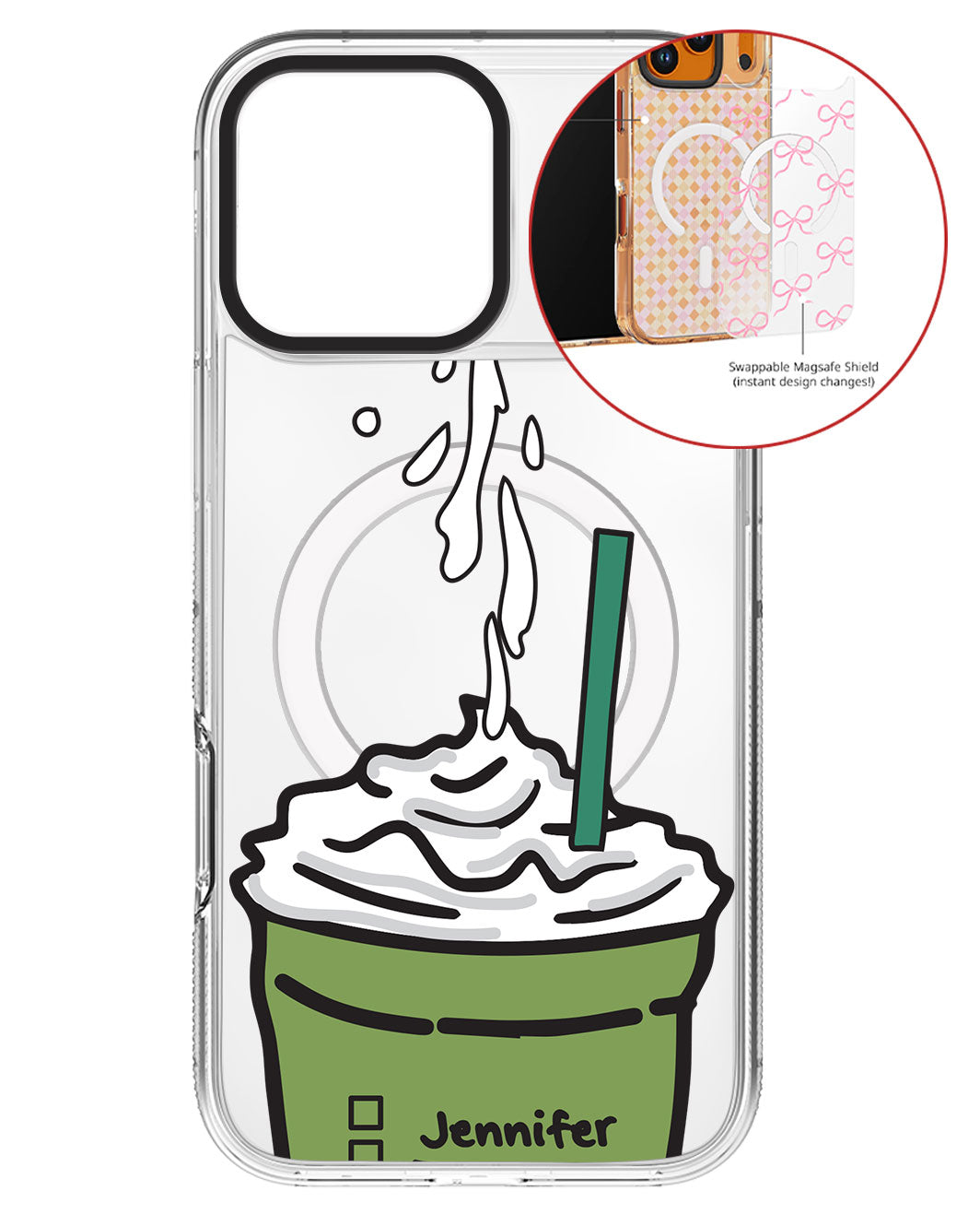 Magsafe Swappable Plate - Green Tea Matcha Frappe