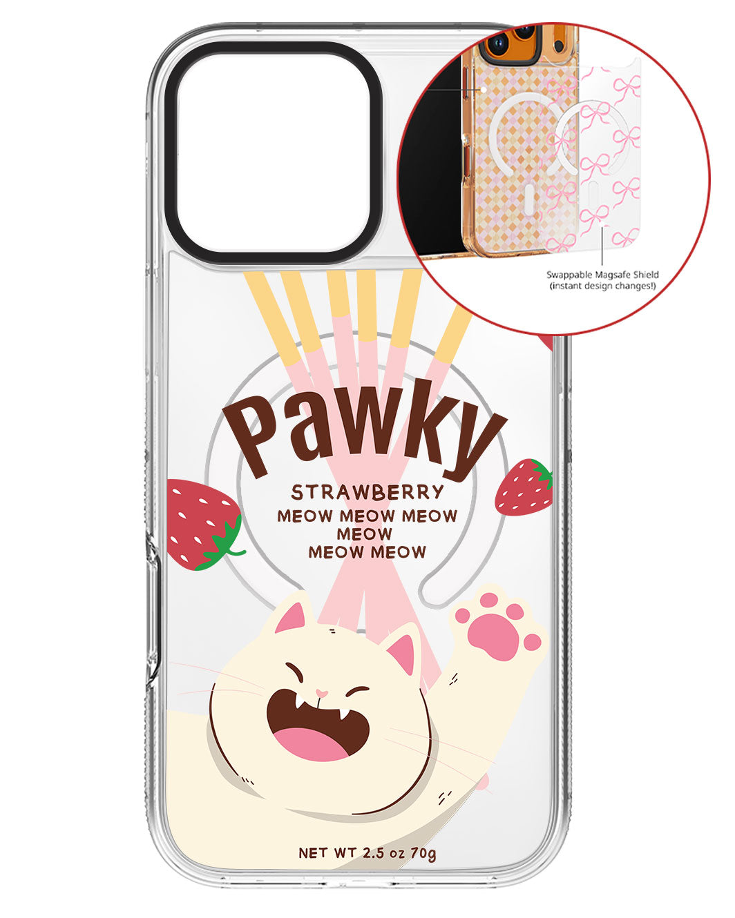 Magsafe Swappable Plate - Pawky Cat