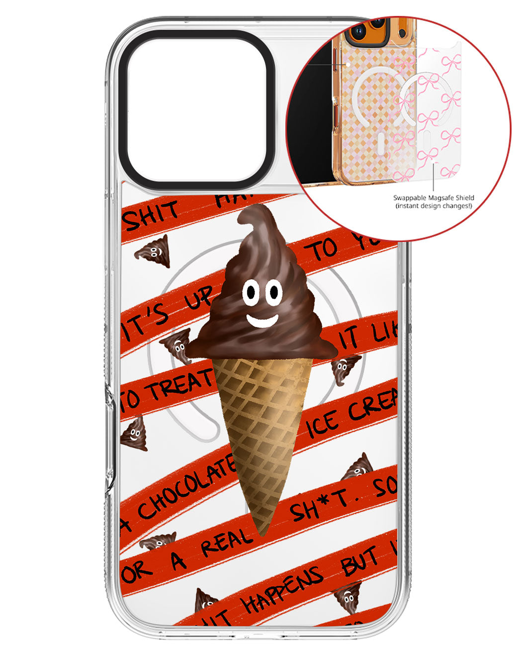 Magsafe Swappable Plate - Sh*t happens