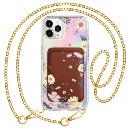 iPhone Magnetic Wallet Holo Case - Margaret