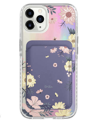 iPhone Magnetic Wallet Holo Case - Margaret