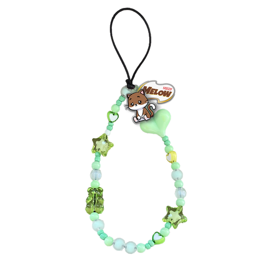 Beaded Strap with Acrylic Charm  - Melow