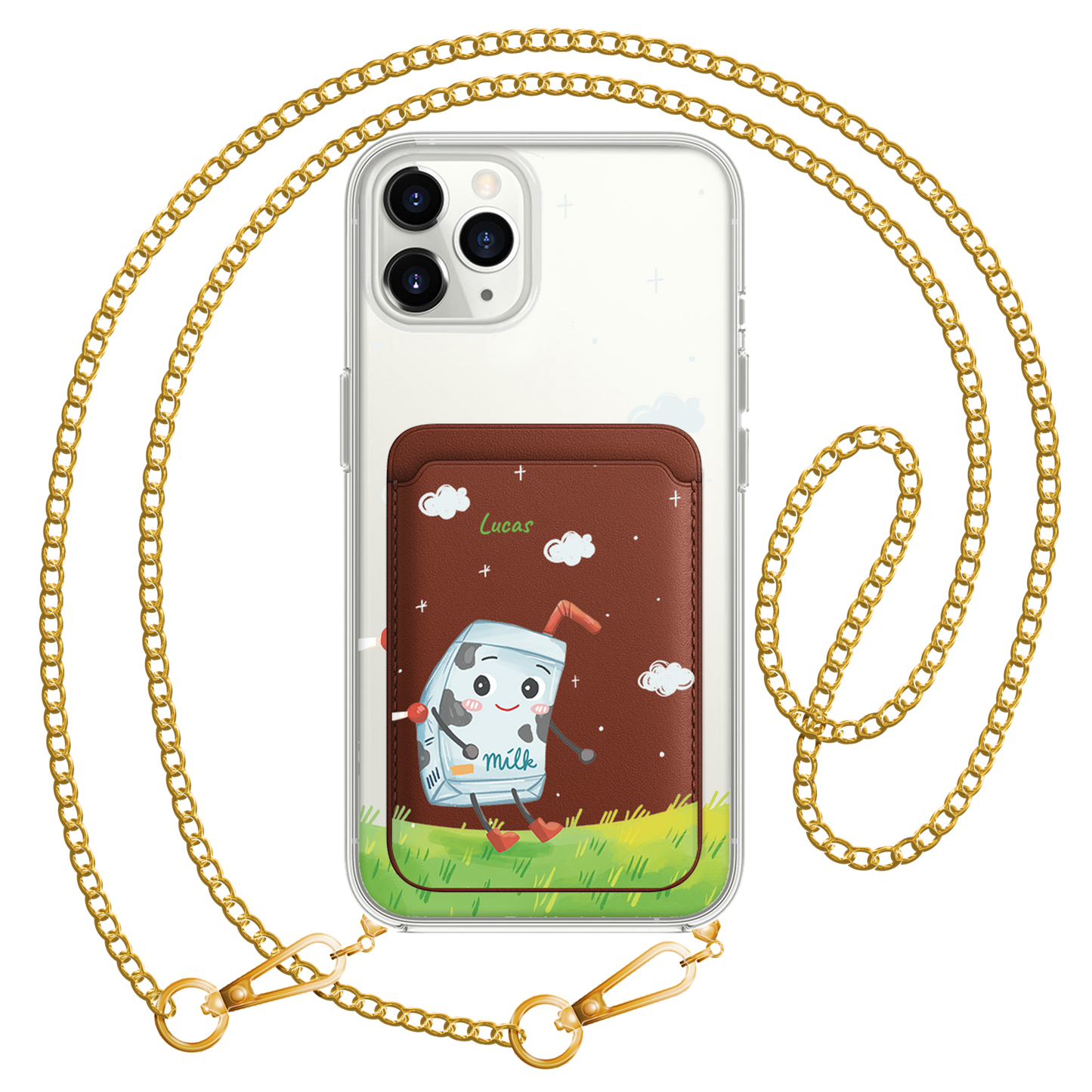 iPhone Magnetic Wallet Case - Milk To My Cookies (Couple Case)