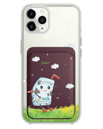 iPhone Magnetic Wallet Case - Milk To My Cookies (Couple Case)