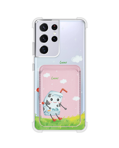 Android Magnetic Wallet Case - Milk To My Cookies (Couple Case)