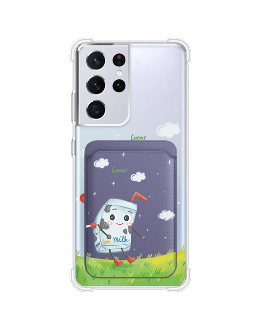 Android Magnetic Wallet Case - Milk To My Cookies (Couple Case)