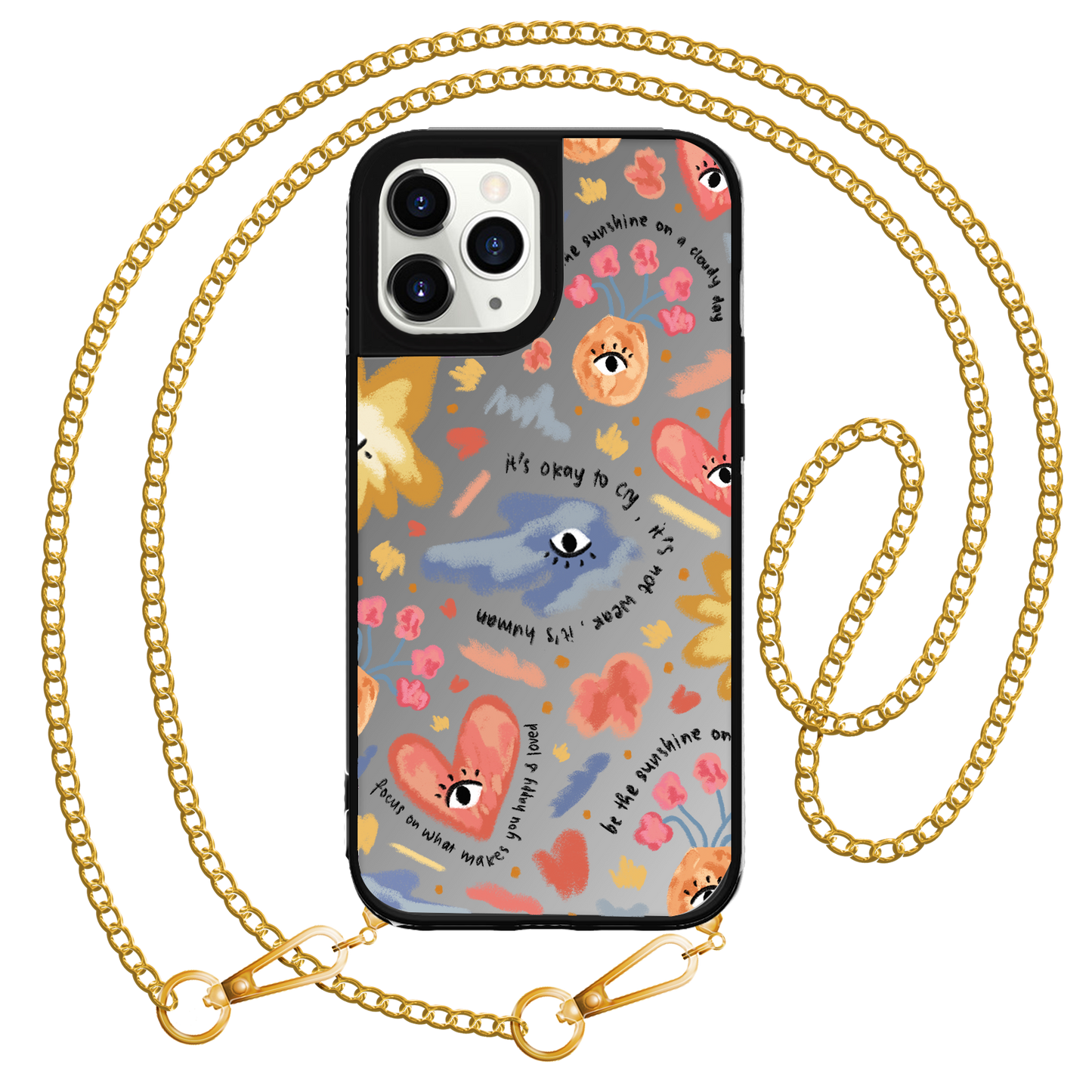 iPhone Mirror Grip Case -  Abstract Lovers