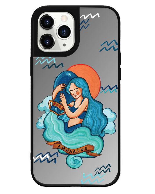 iPhone Mirror Grip Case -  Aquarius