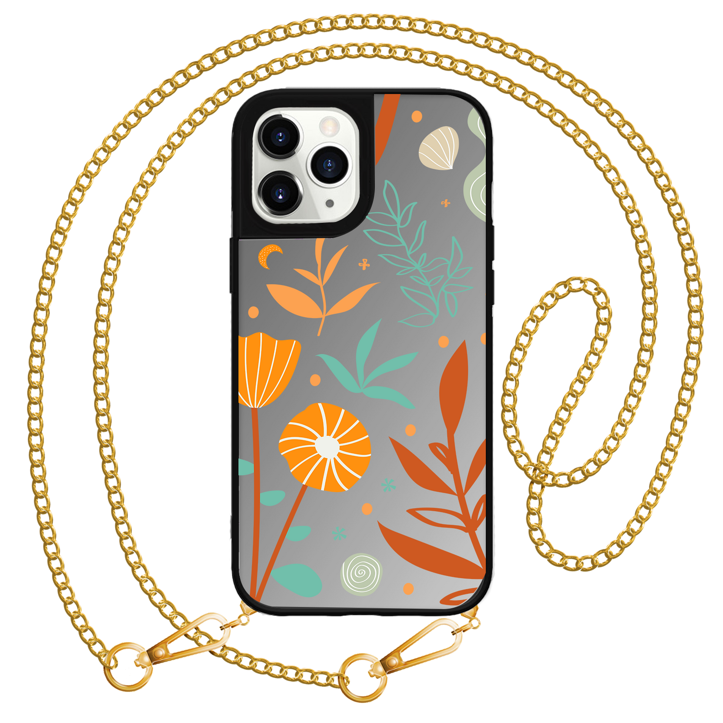 iPhone Mirror Grip Case - Autumn Botanical