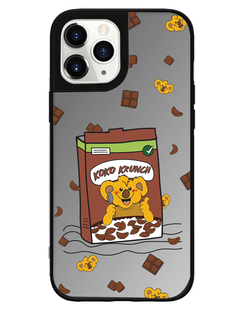 iPhone Mirror Grip Case - Choco Cereal