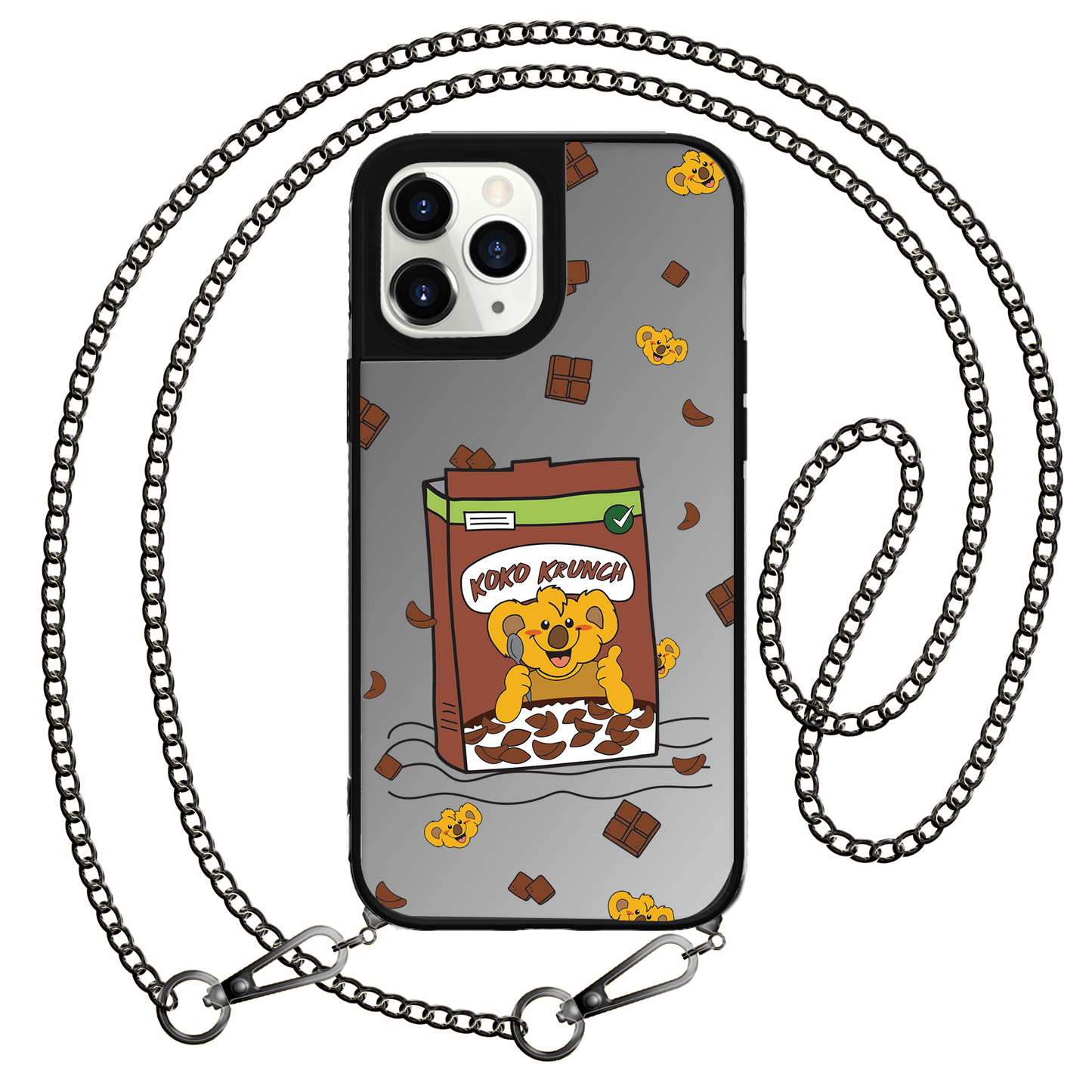 iPhone Mirror Grip Case - Choco Cereal