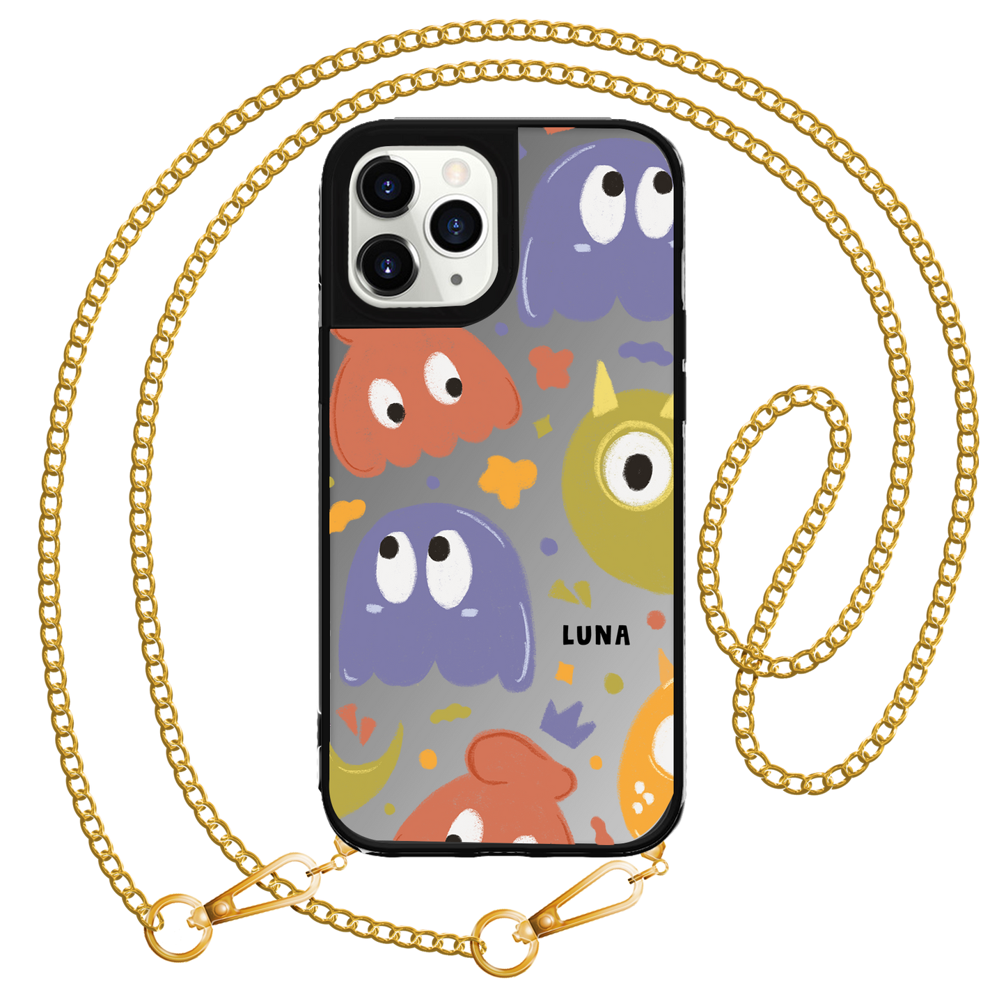 iPhone Mirror Grip Case - Cute Monster 1.0