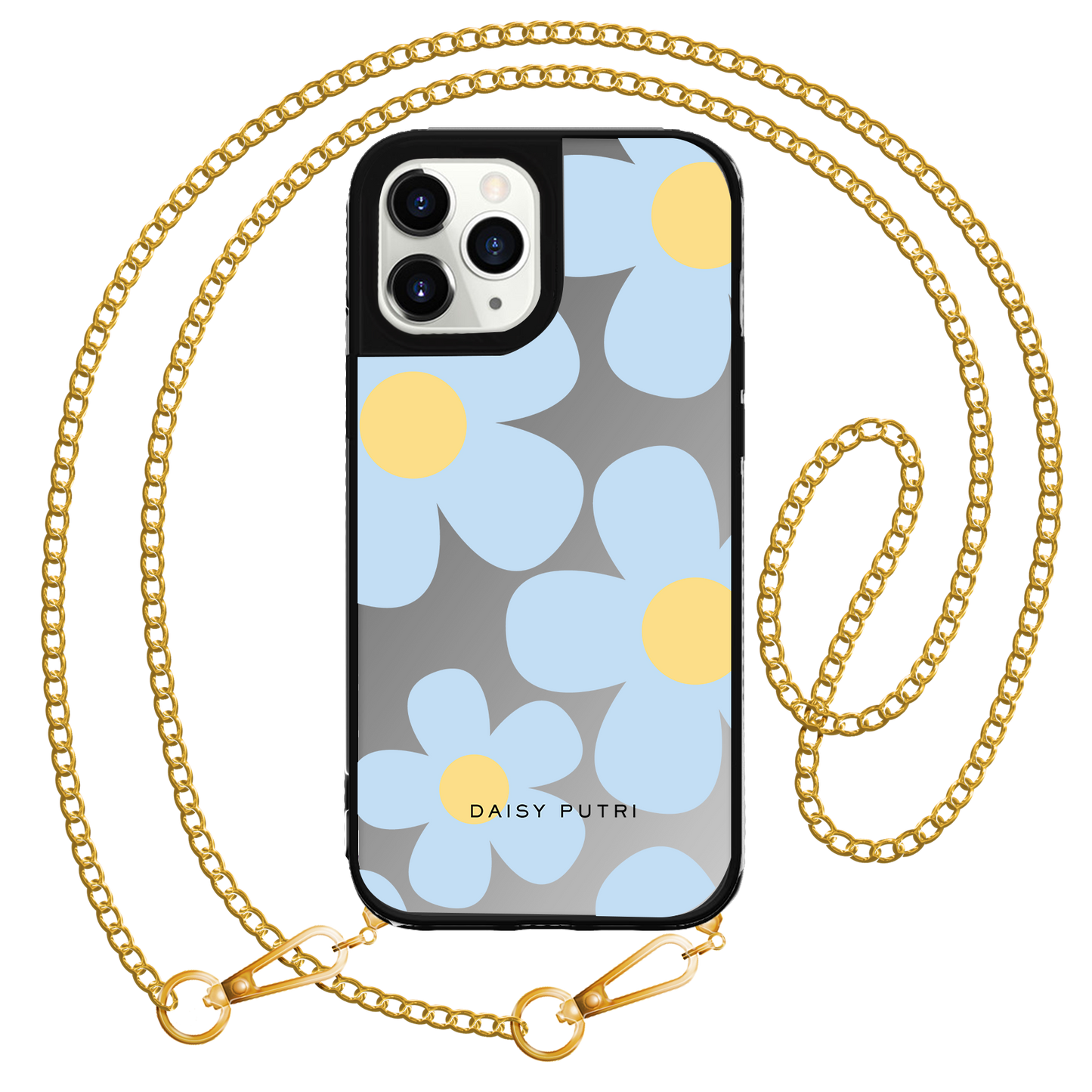 iPhone Mirror Grip Case - Daisy Garland