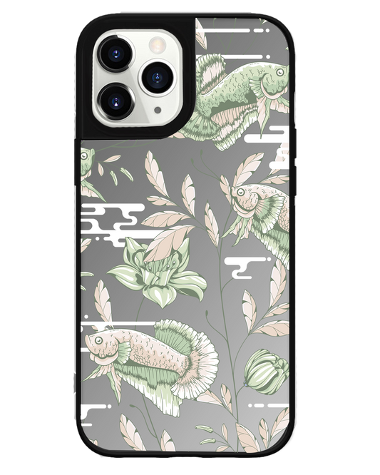 iPhone Mirror Grip Case - Fish & Floral 6.0
