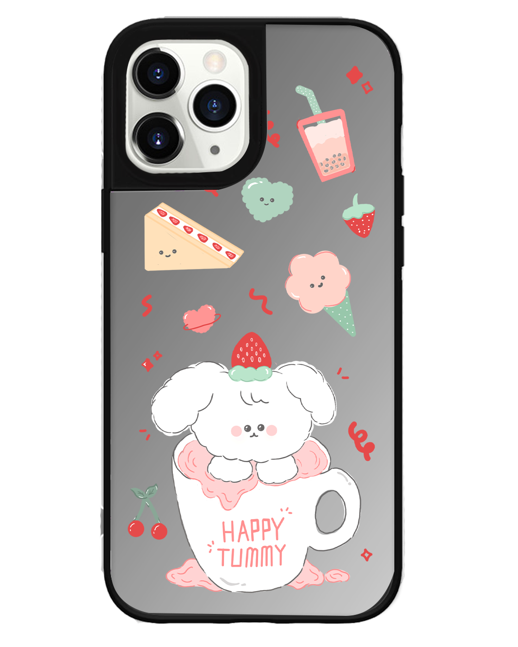 iPhone Mirror Grip Case - Happy Tummy