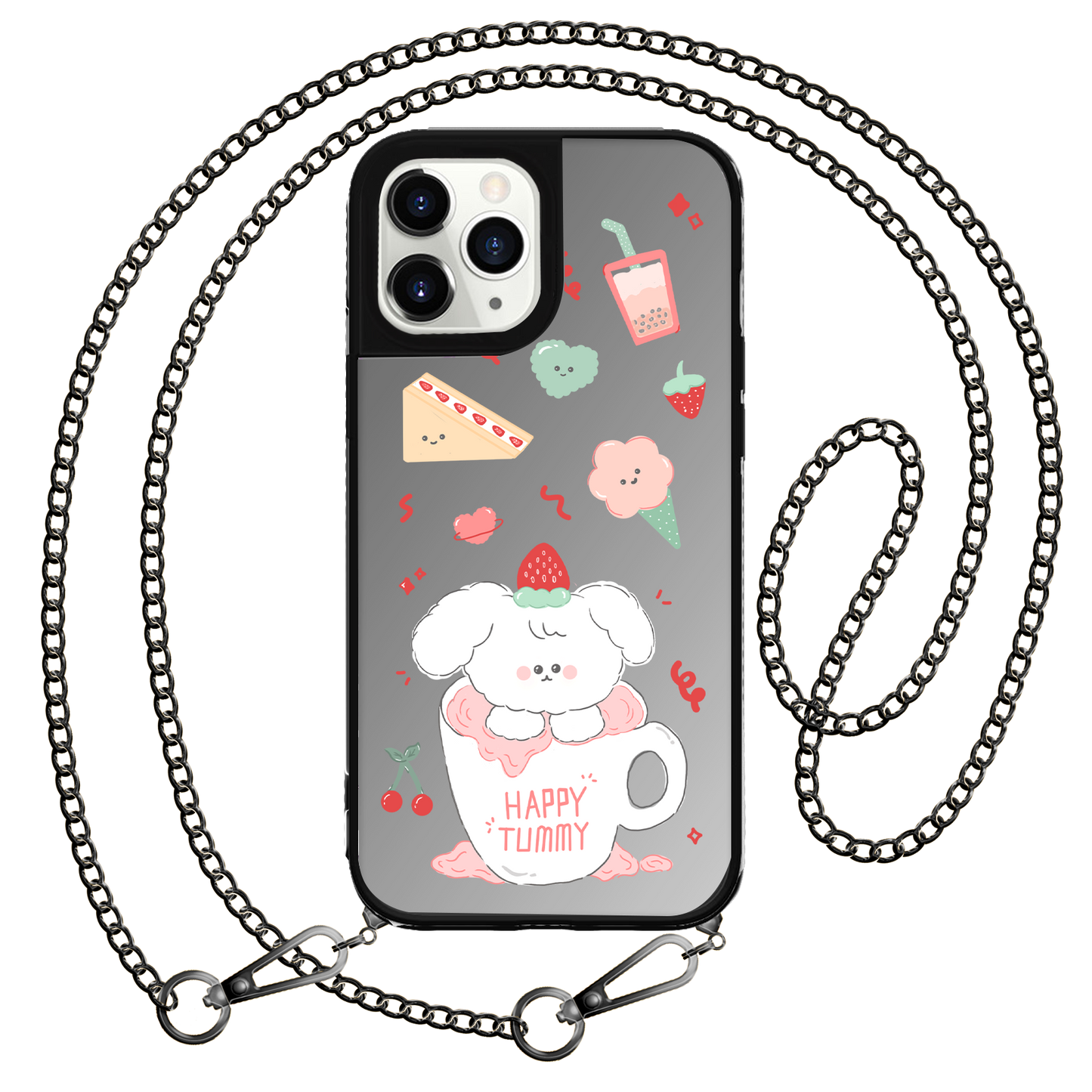 iPhone Mirror Grip Case - Happy Tummy