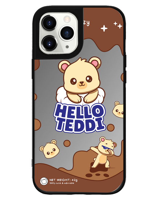 iPhone Mirror Grip Case - Hello Teddy 1.0