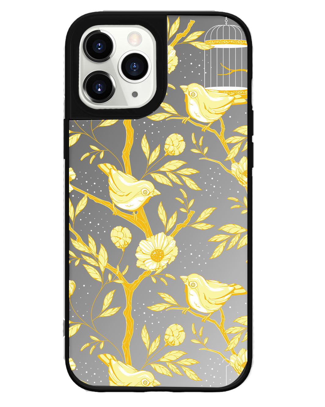 iPhone Mirror Grip Case - Lovebird Monochrome 2.0