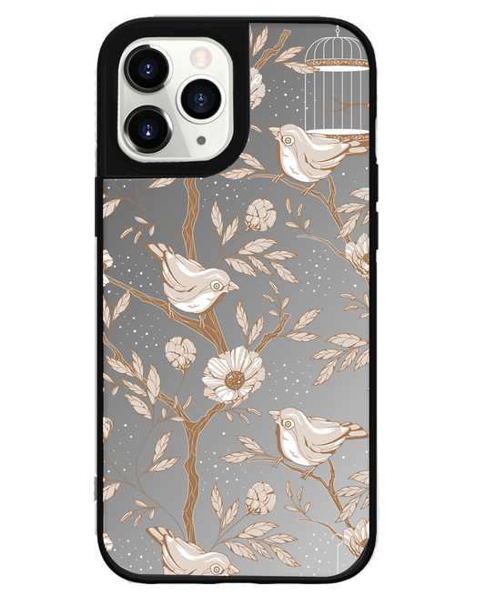 iPhone Mirror Grip Case - Lovebird Monochrome 3.0