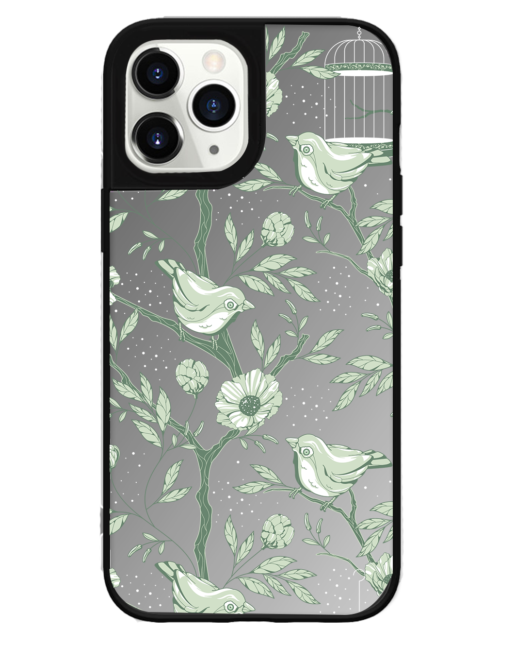 iPhone Mirror Grip Case - Lovebird Monochrome 4.0