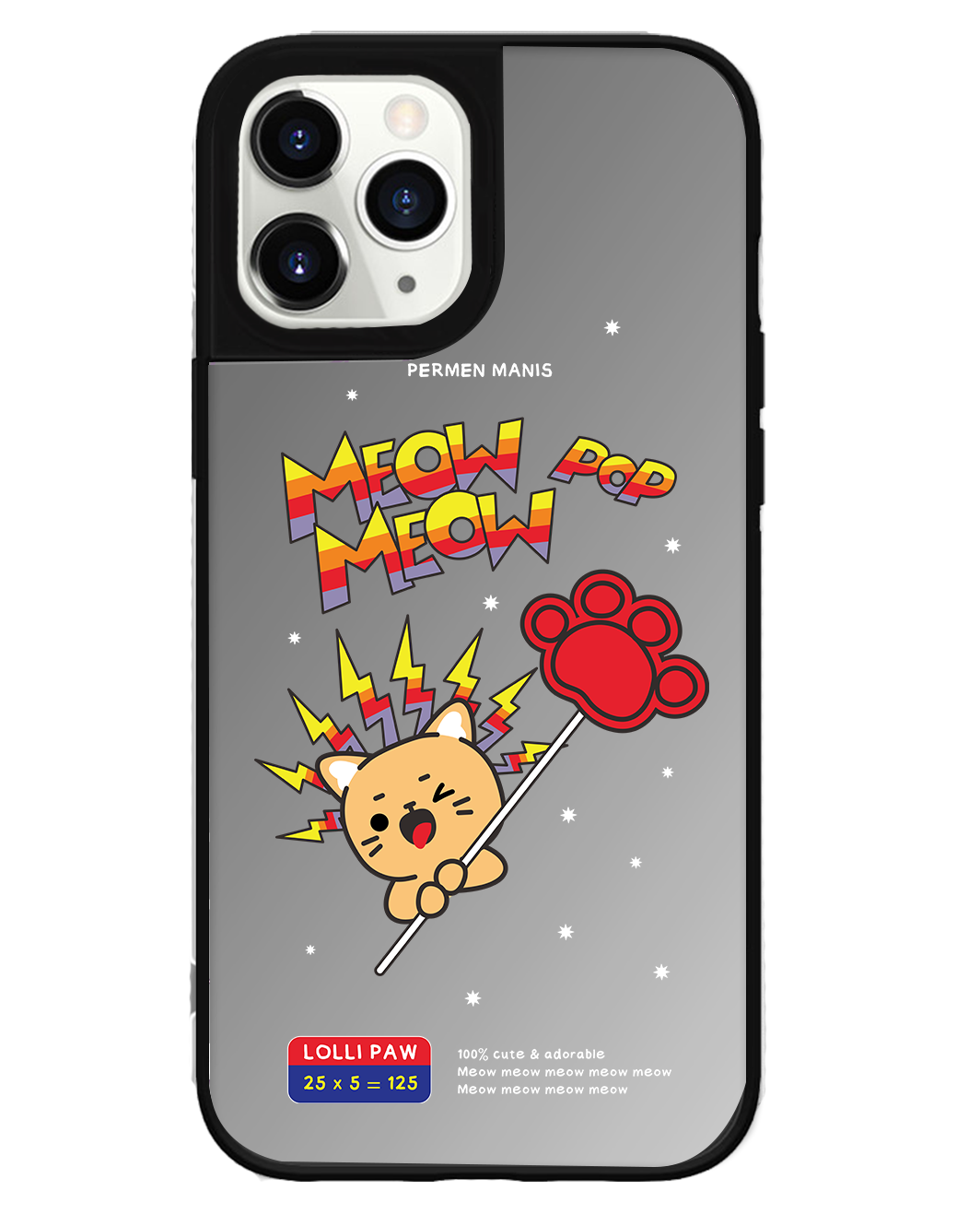 iPhone Mirror Grip Case - Meow Pop 2.0