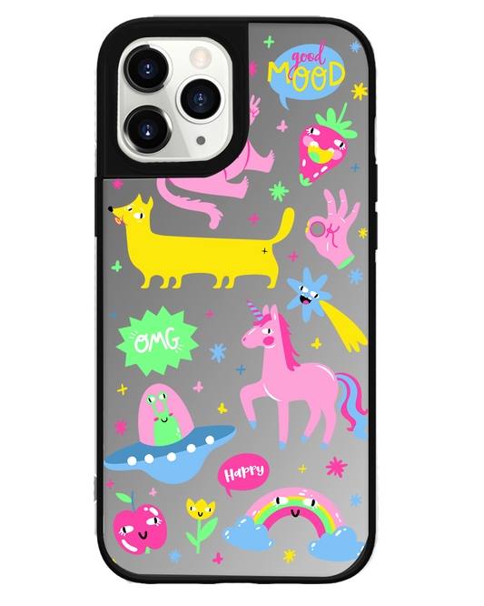 iPhone Mirror Grip Case - Monster Say Good Mood