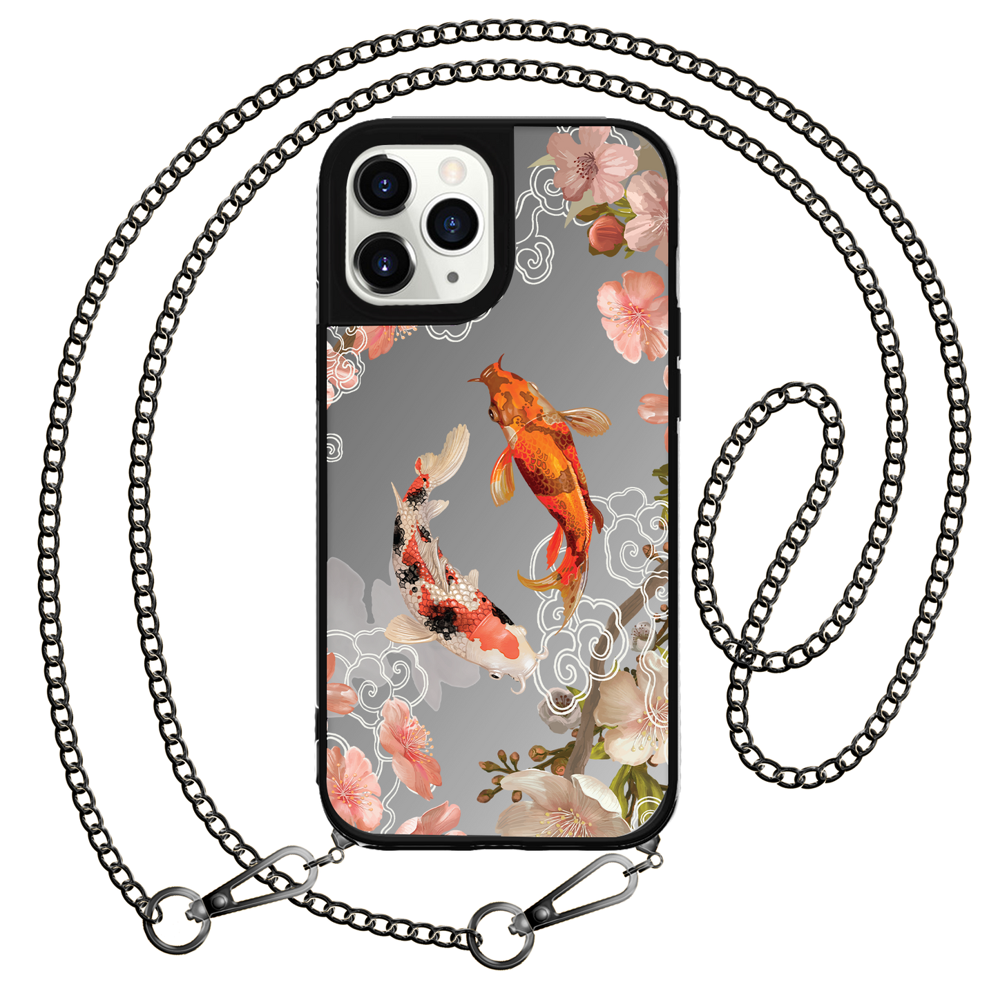 iPhone Mirror Grip Case - Oil Painting Koi