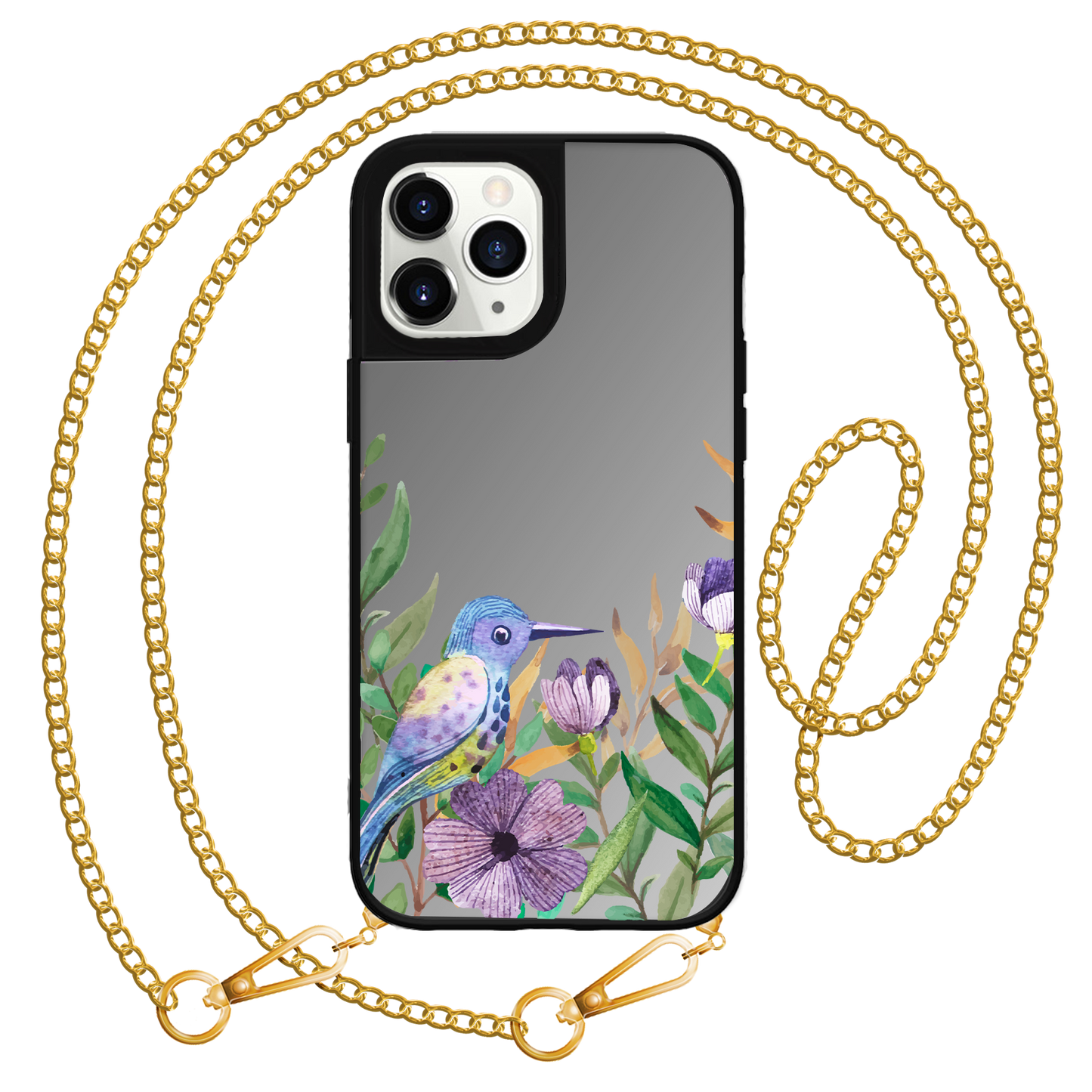 iPhone Mirror Grip Case - Orchid