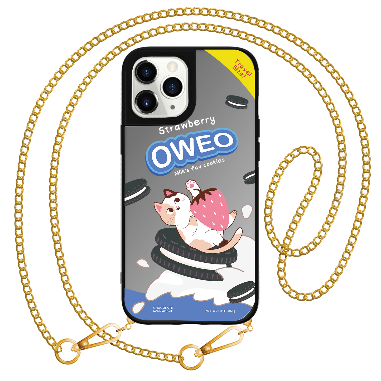 iPhone Mirror Grip Case - Oweo Cat