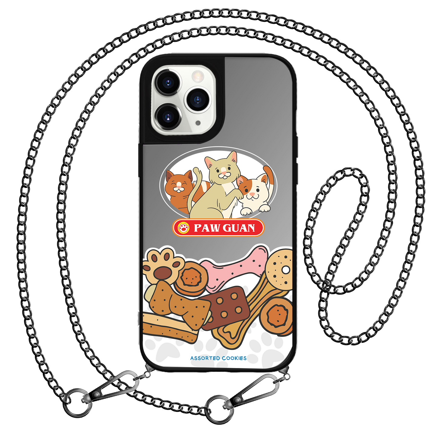 iPhone Mirror Grip Case - Pawguan Cat