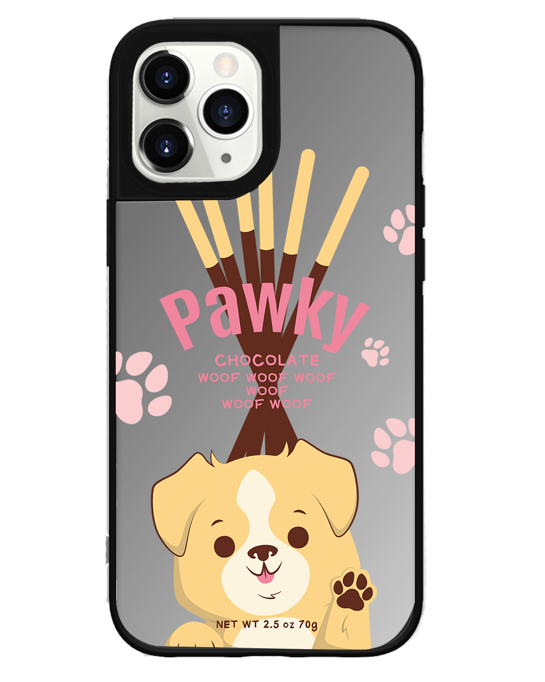 iPhone Mirror Grip Case - Pawky Dog