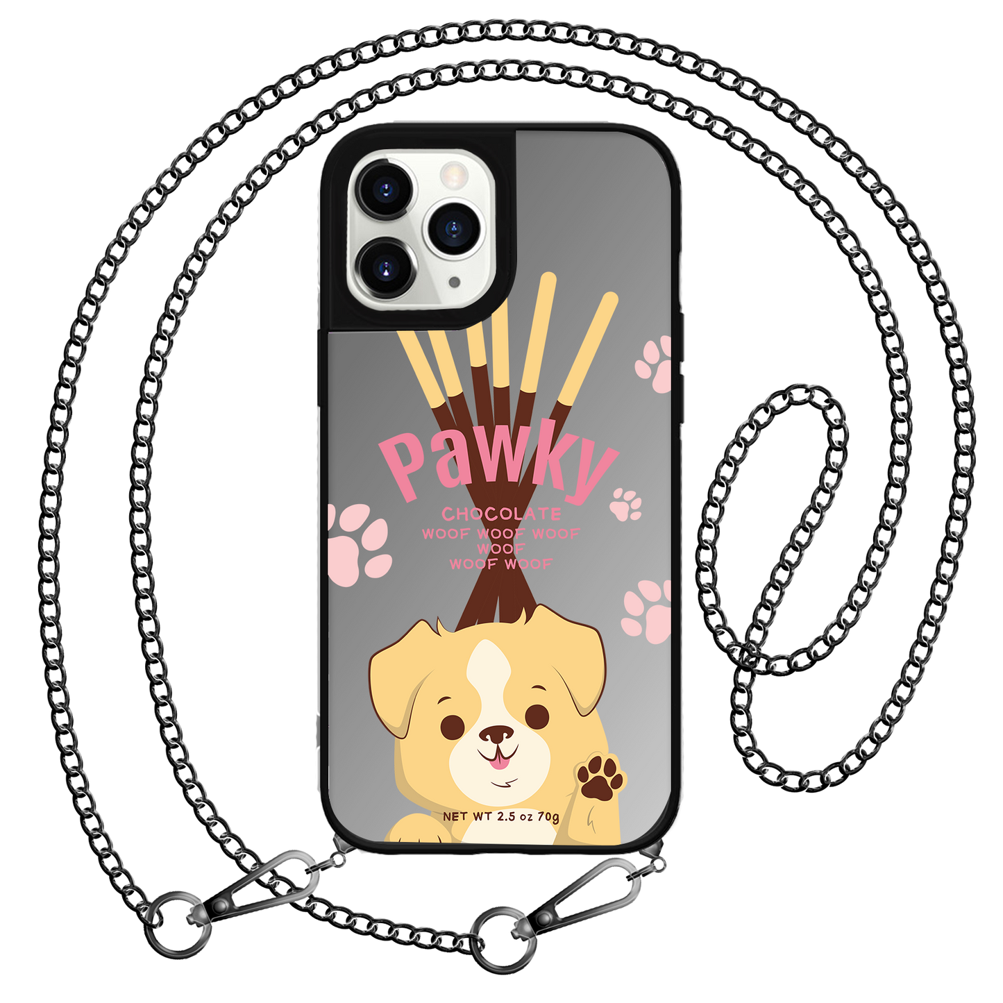 iPhone Mirror Grip Case - Pawky Dog