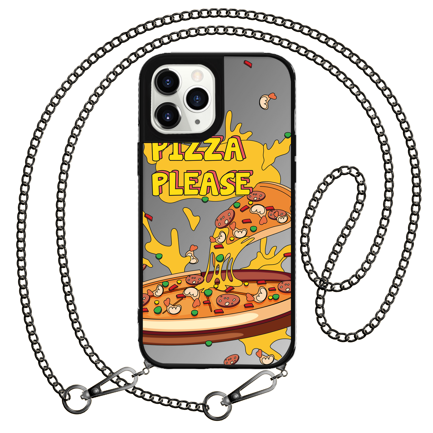 iPhone Mirror Grip Case - Pizza Please