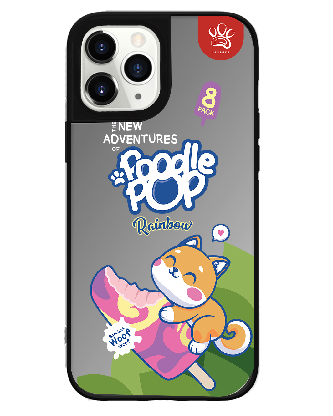 iPhone Mirror Grip Case - Poodle Pop