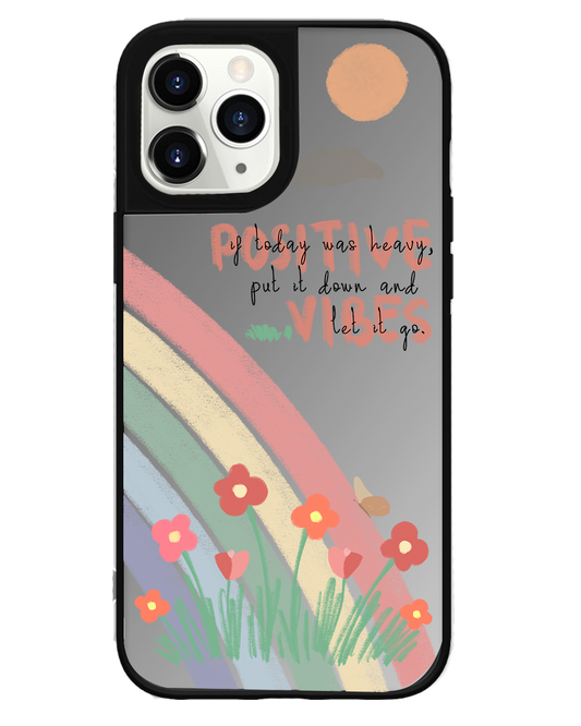 iPhone Mirror Grip Case - Positive Vibes