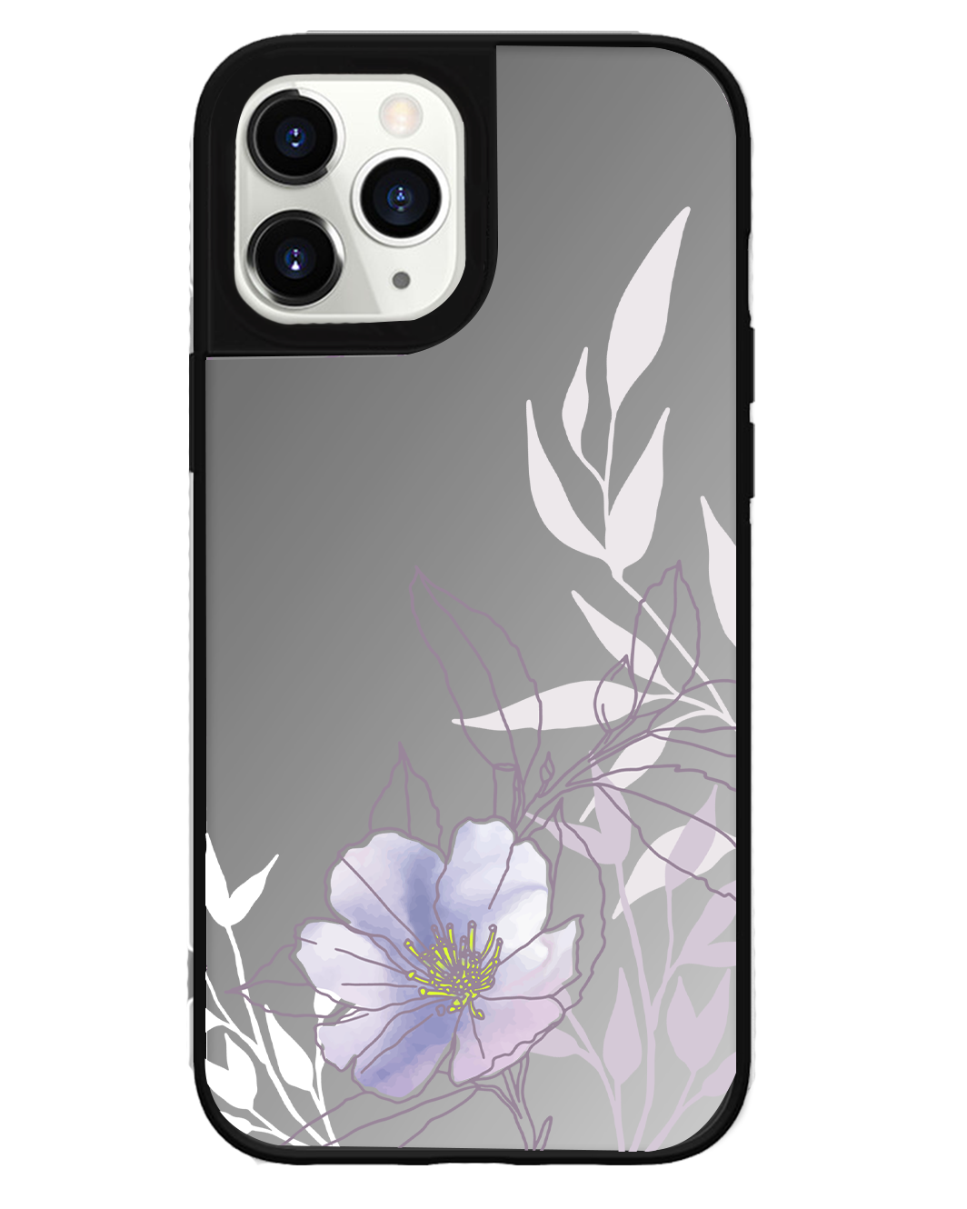 iPhone Mirror Grip Case - Purple Lily