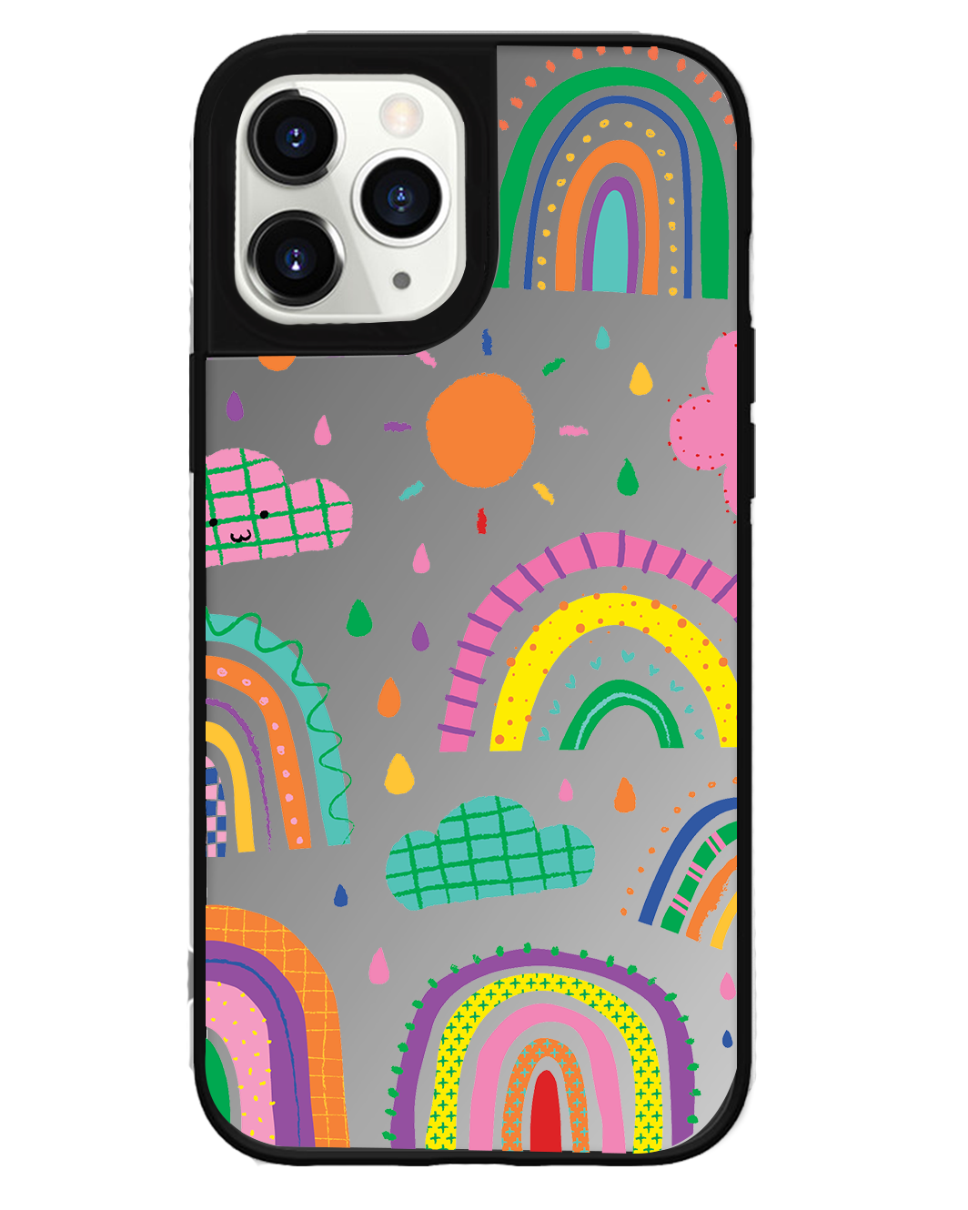 iPhone Mirror Grip Case - Rainbow