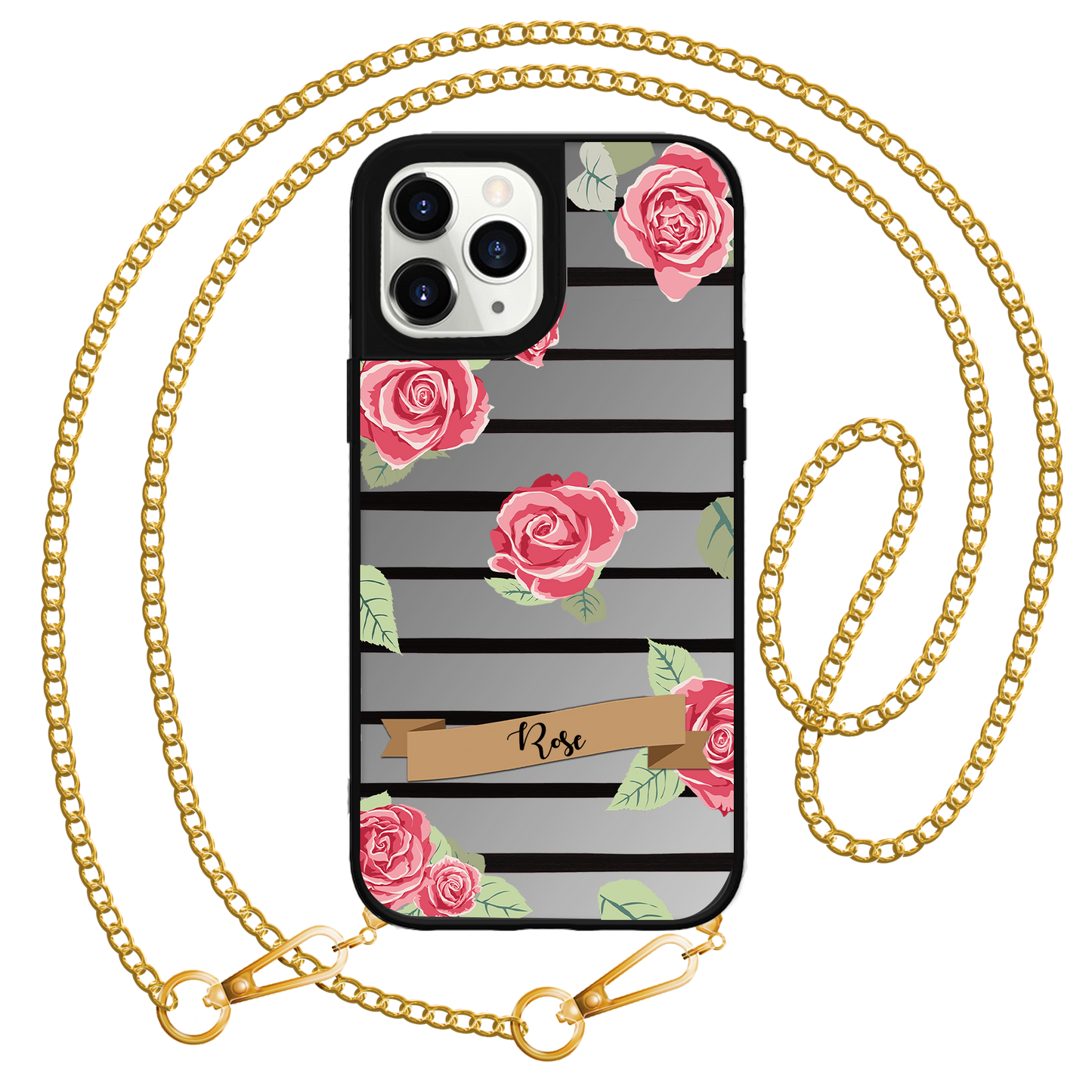 iPhone Mirror Grip Case - Rose