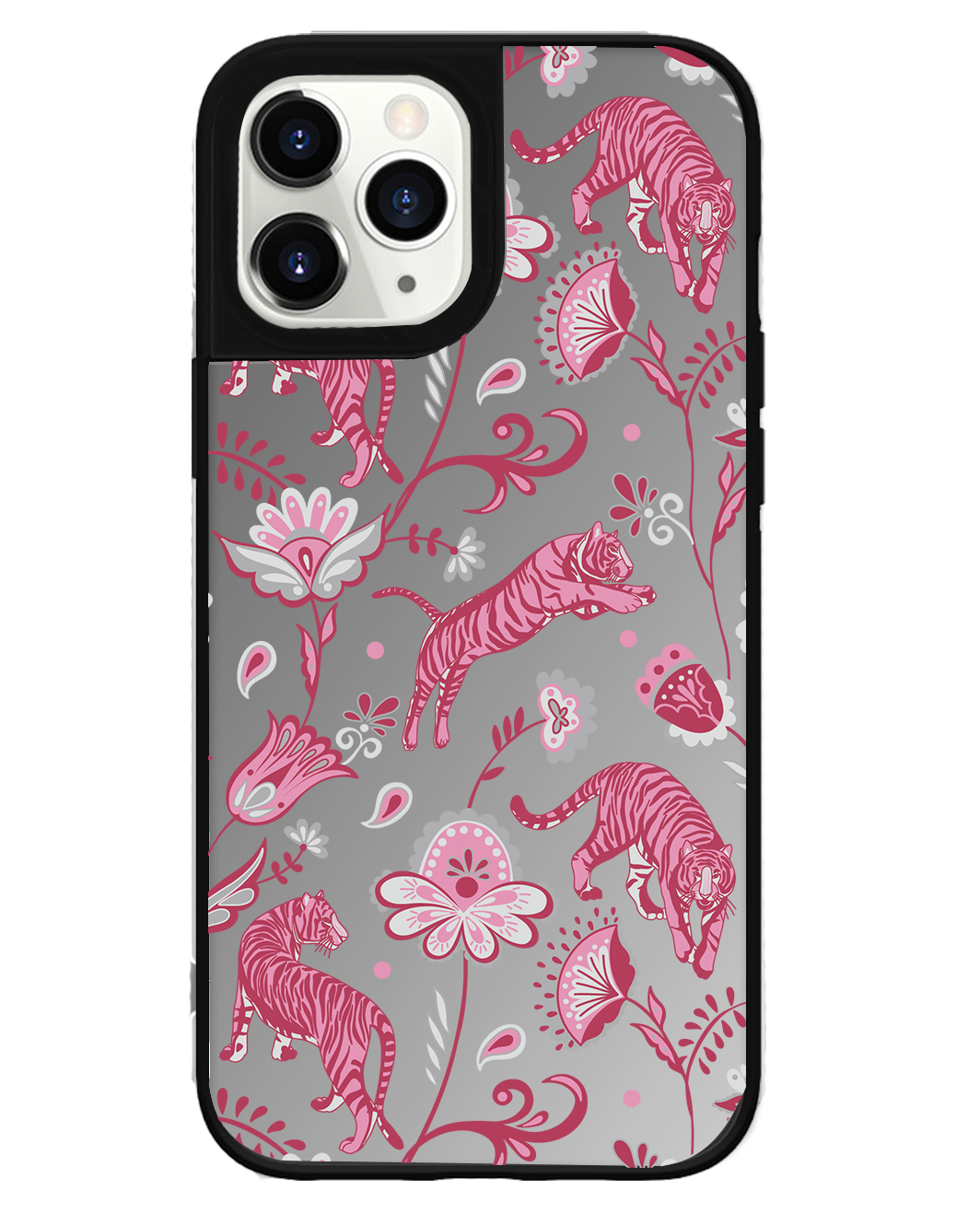 iPhone Mirror Grip Case - Tiger & Floral 7.0