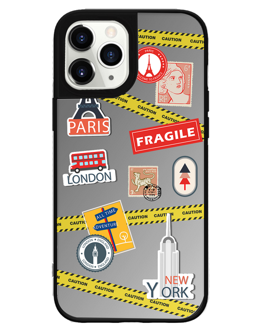 iPhone Mirror Grip Case - Travel Sticker