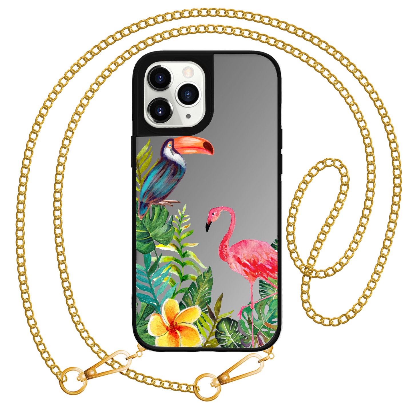 iPhone Mirror Grip Case - Tropical