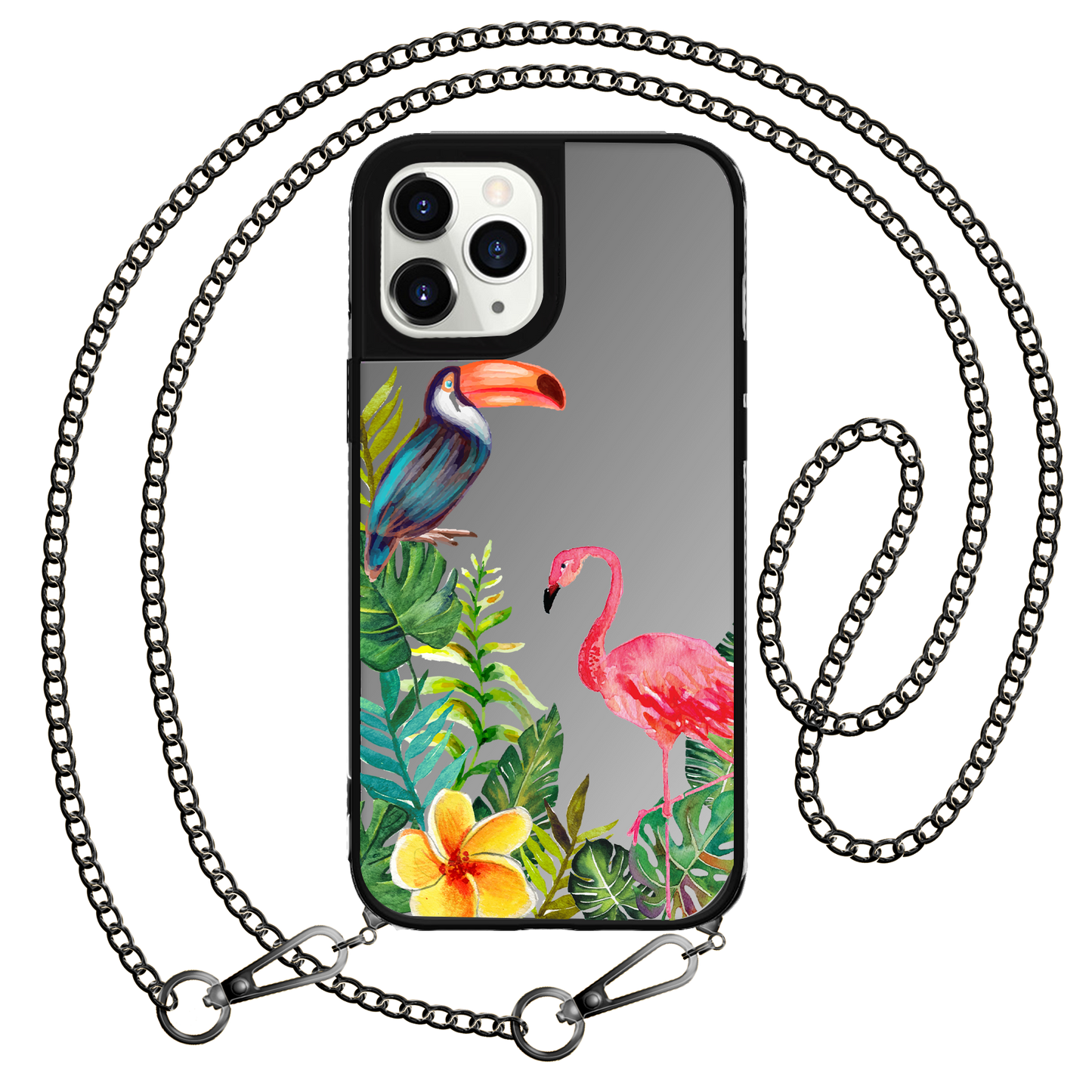 iPhone Mirror Grip Case - Tropical