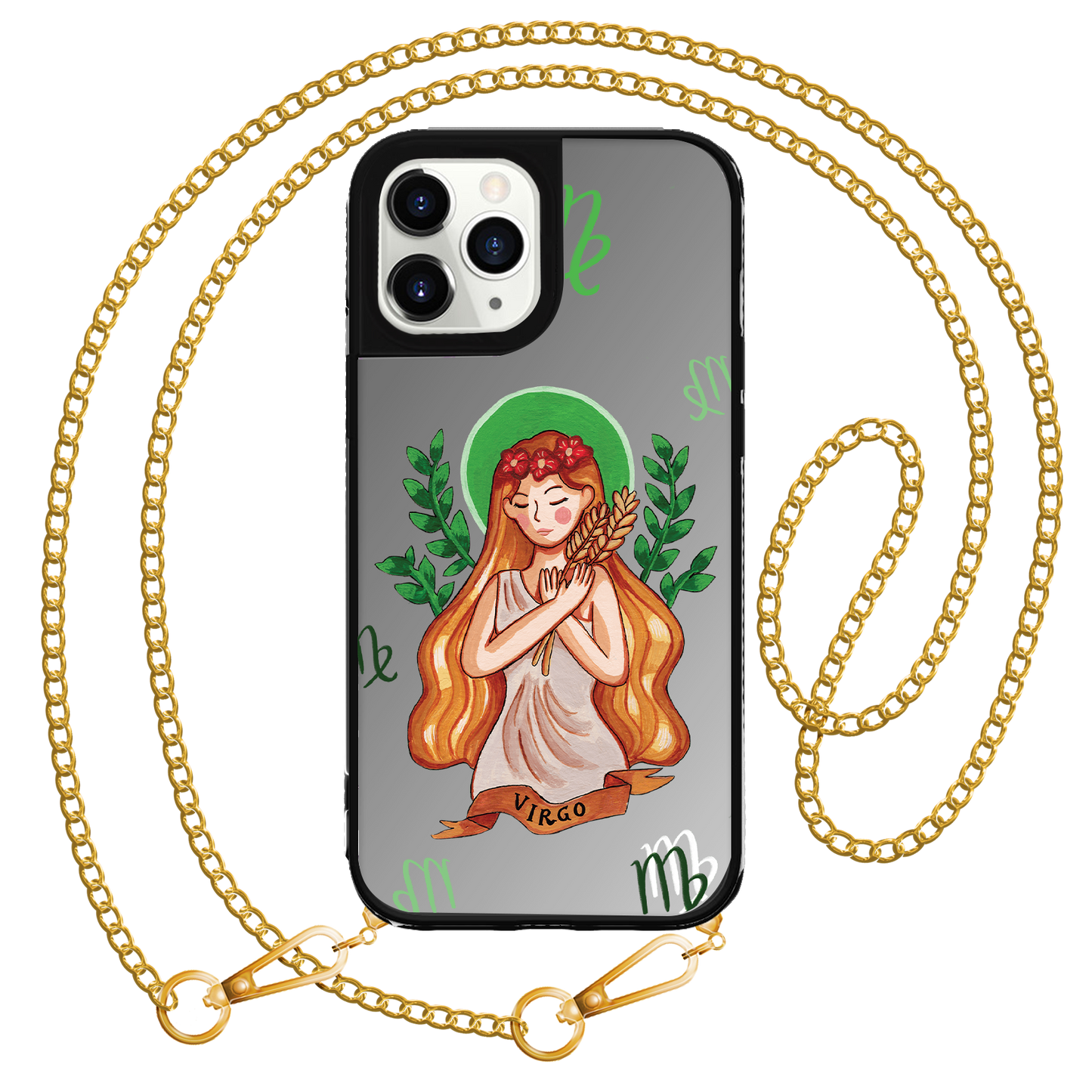 iPhone Mirror Grip Case - Virgo