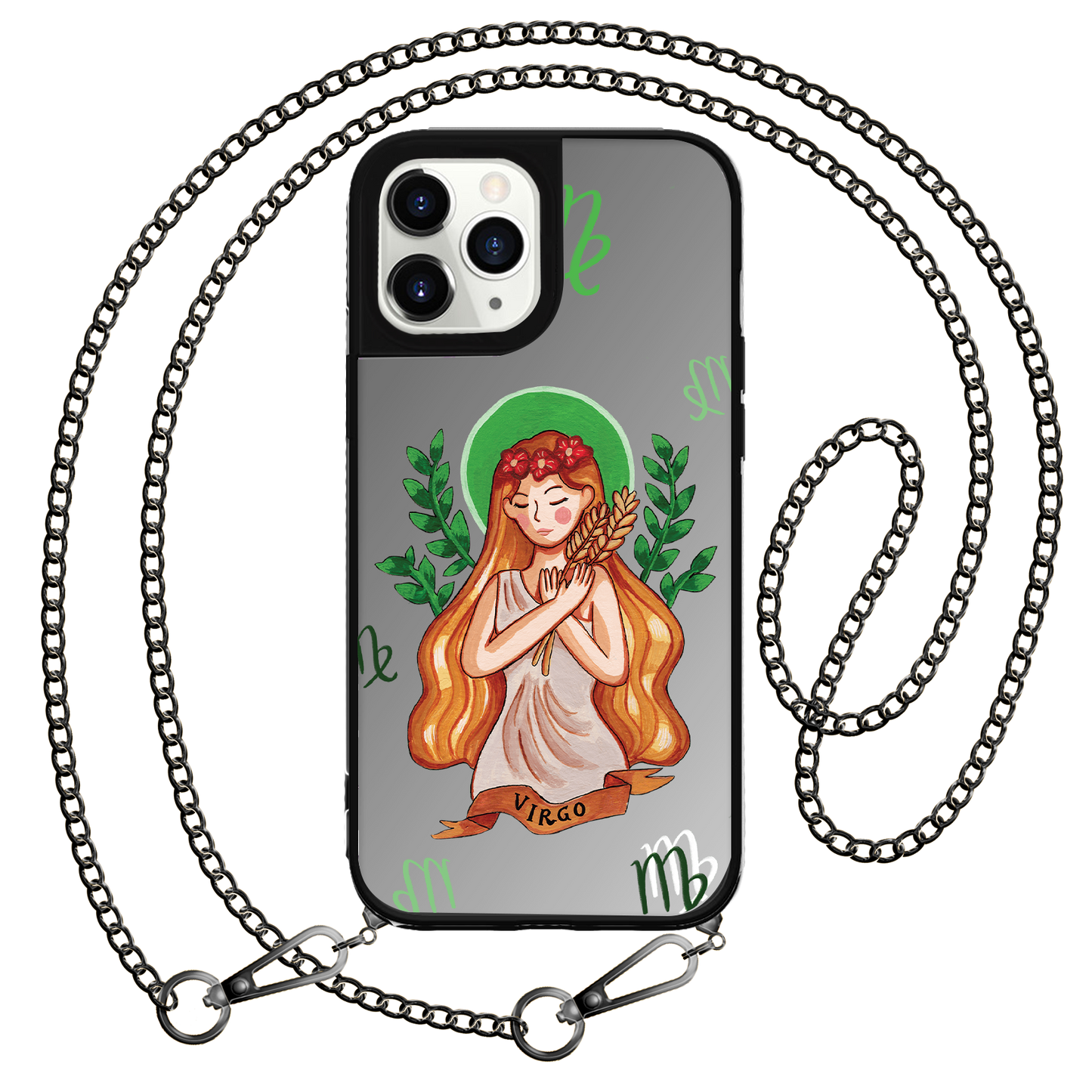 iPhone Mirror Grip Case - Virgo